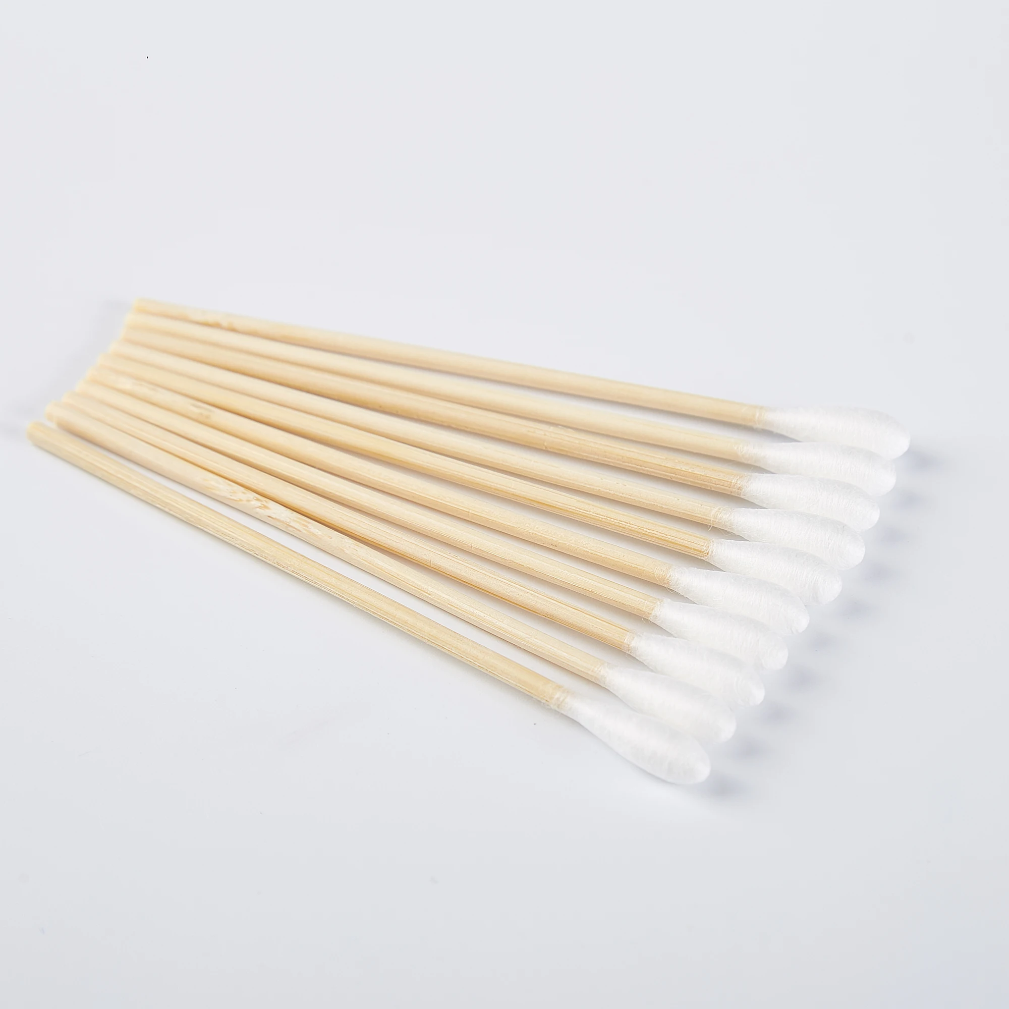 Irradiation Disinfection Absorption OEM Cleaning  Medical Cotton Swab Bamboo Cotton Sticks