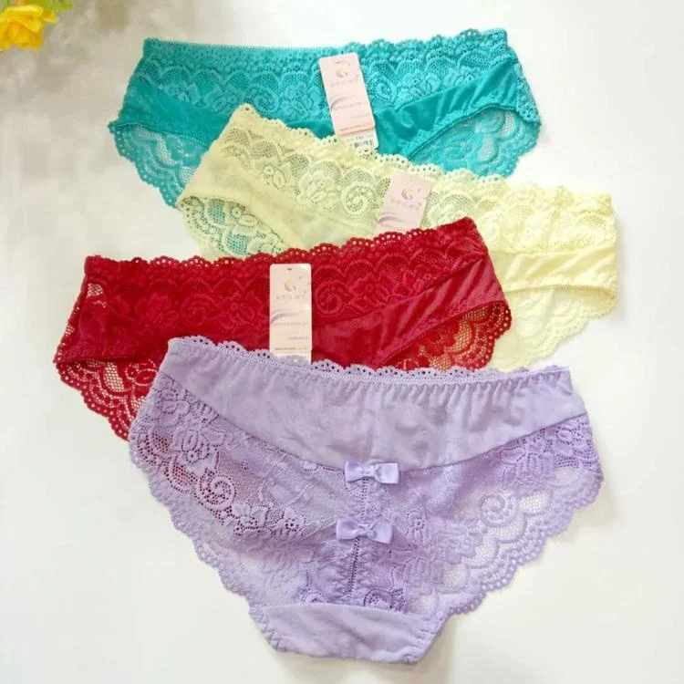 LUBUNIE JS8153 Best selling breathable women sexy lingerie lace panty