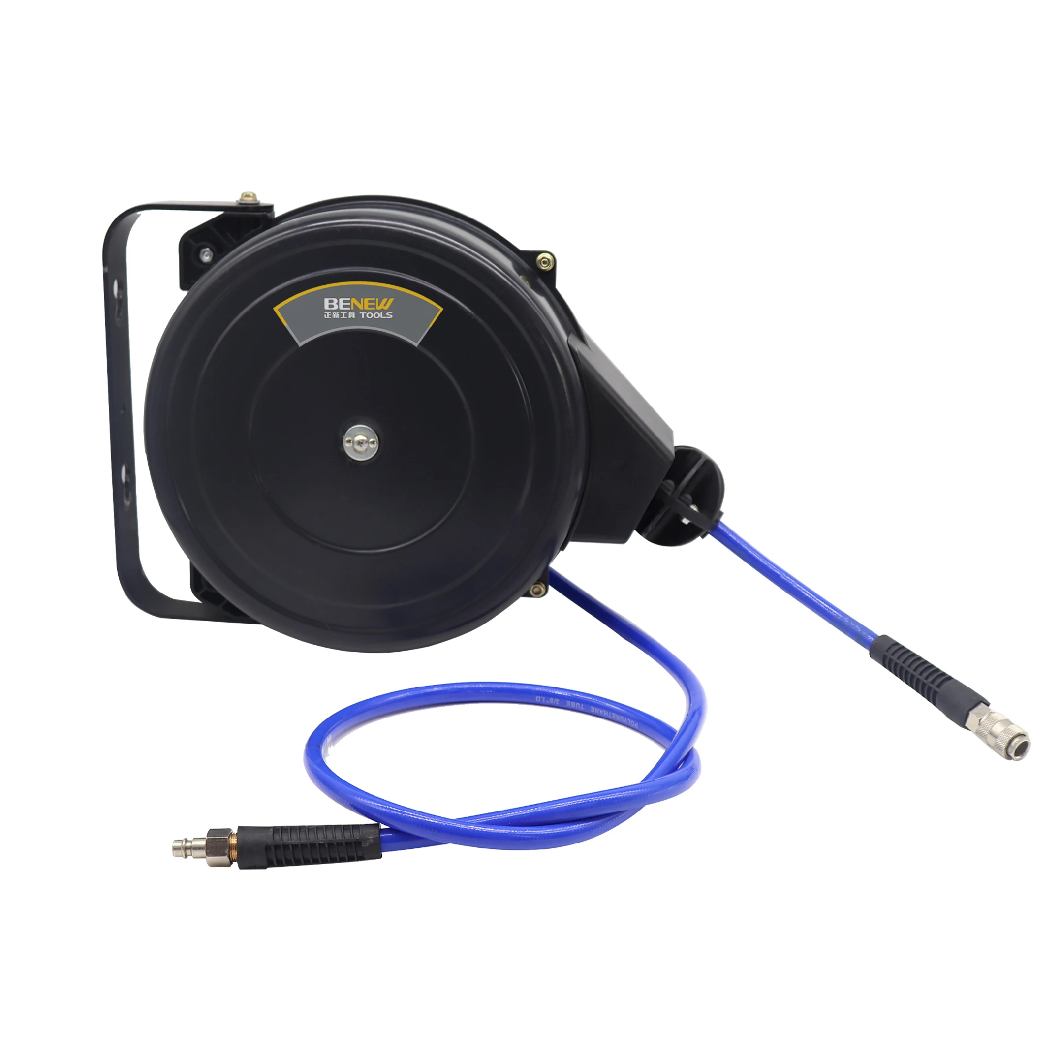 ZQ180-TW  18M Wall Mounted Retractable Steel Housing Air Hose Reel For Industrial Use
