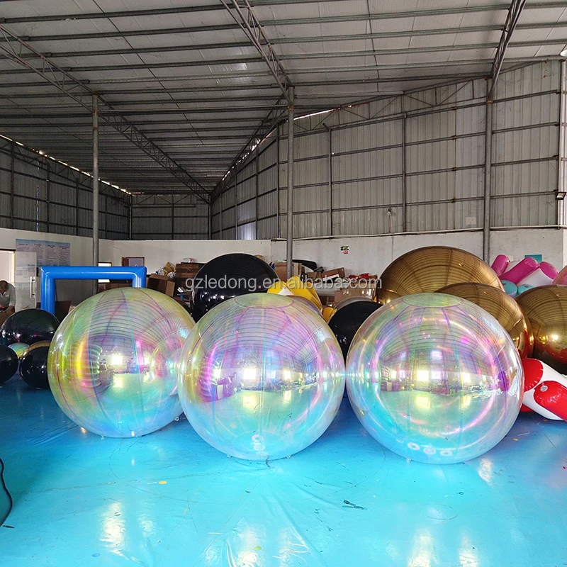 China Factory Custom large Inflatable disco mirror balloon,inflatable mirror ball for advertising