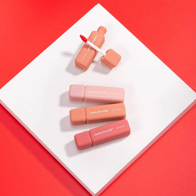 Colorina Good Quality Long Lasting makeup cometic label liquid lipstick matte lip glaze accept customized logo lip gloss