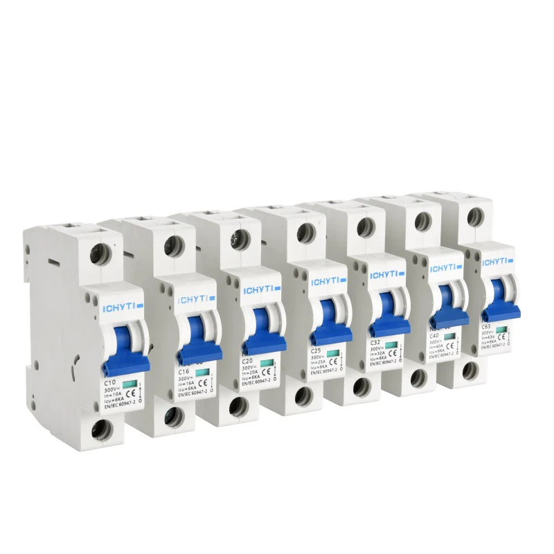10 16 25 32 40 63A high quality mcb 32a din rail 12v dc circuit breaker