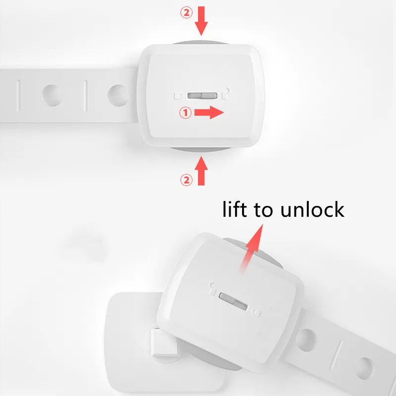 Toilet Seat Lock Child Safety Ideal Baby Proof Toilet Lock with Adhesive,Cabinet,Refrigerator,Micro-wave oven,5 pack