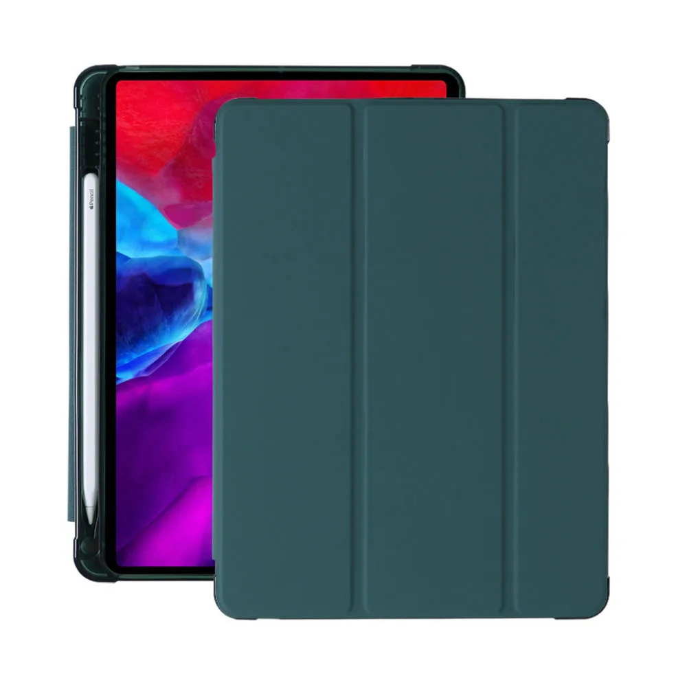 Trifold TPU Leather Case For iPad 2020 Case 10.2 Smart Tablet Cover for iPad Case 11 7th 8th Generation 2021 with pencil holder