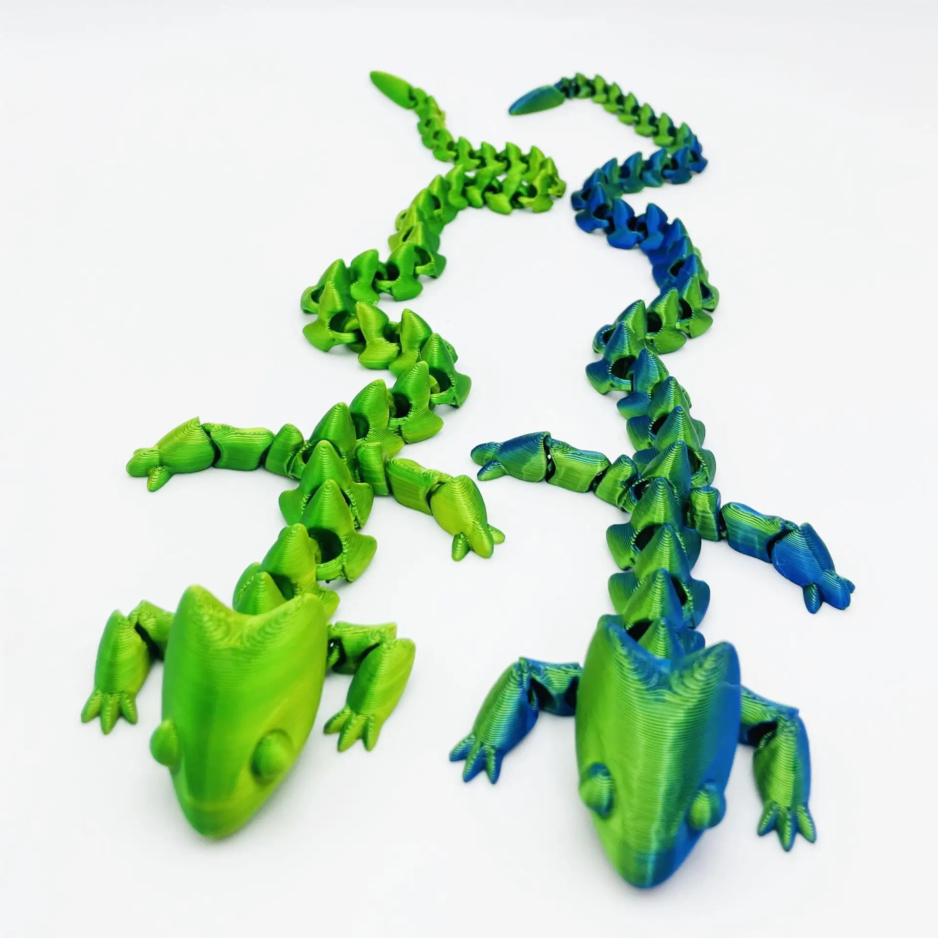 new arrival 3d printed crystal dragon movable flexible Articulated Dragon Fidget toy for kids gift