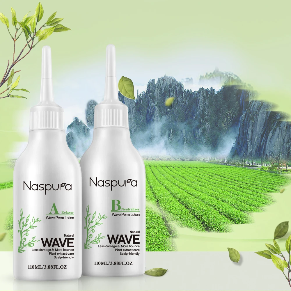 Naspura hair cosmetic products permanent relaxer neutralizer wave perm lotion