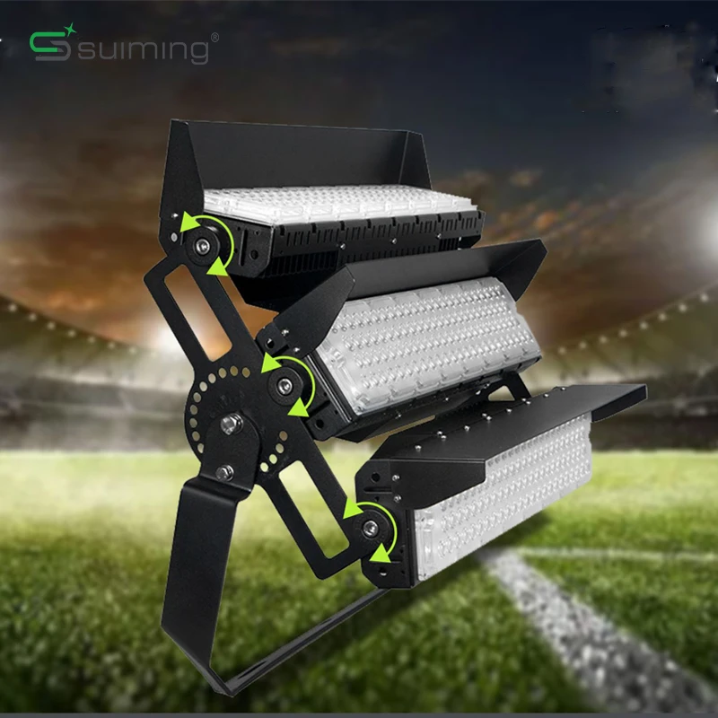 400w 500w 800w 1000w ip65 waterproof high mast sport stadium lighting price 30m high led mast flood light