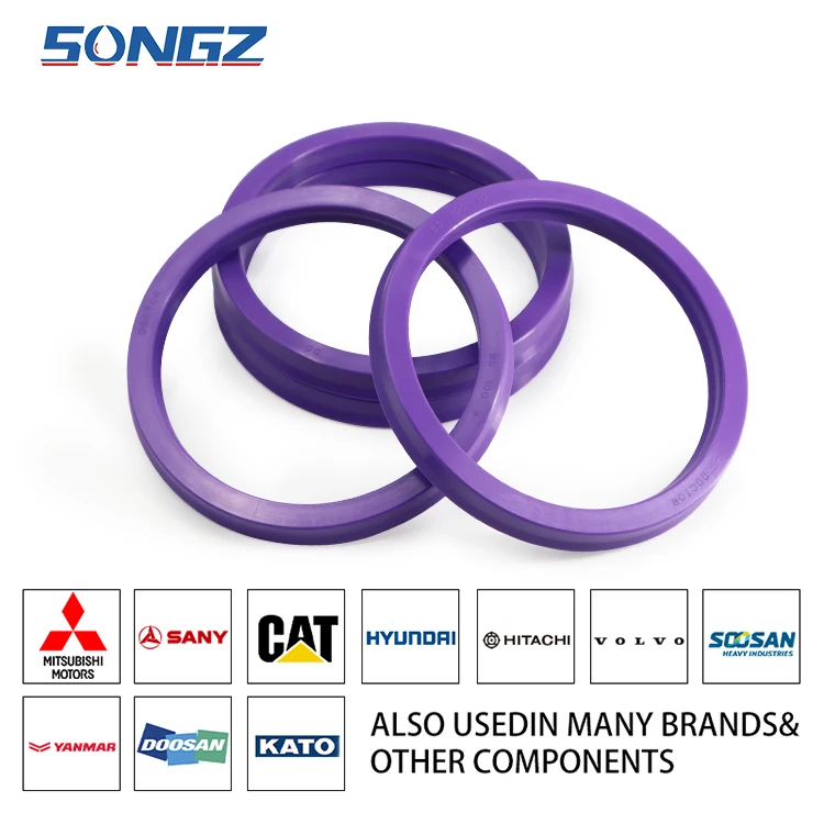 Hydraulic Cylinder Piston Rod Oil Seal PU Durable High Level Excavator Repaired Kits  for Doctor 100*115*9 Main Seals