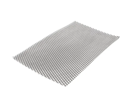 200mm*300mm*0.5mm Practical Metal Titanium Mesh Sheet Heat Corrosion Resistance Silver Perforated Expanded Plate