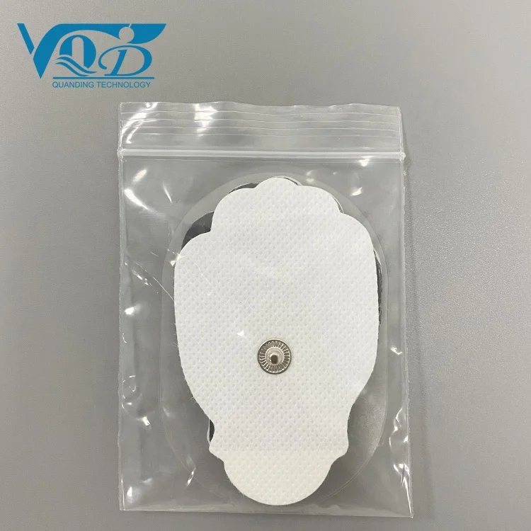 TENS/EMS Unit Plam Snap Electrode Pads Large Premium Replacement Tens Electrodes Reusable up to 25 Times per Electrode Med Tens