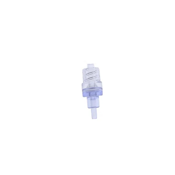 Medical iv infusion part back check valve iv flow direction controller dual check valve plastic medical luer lock check valve