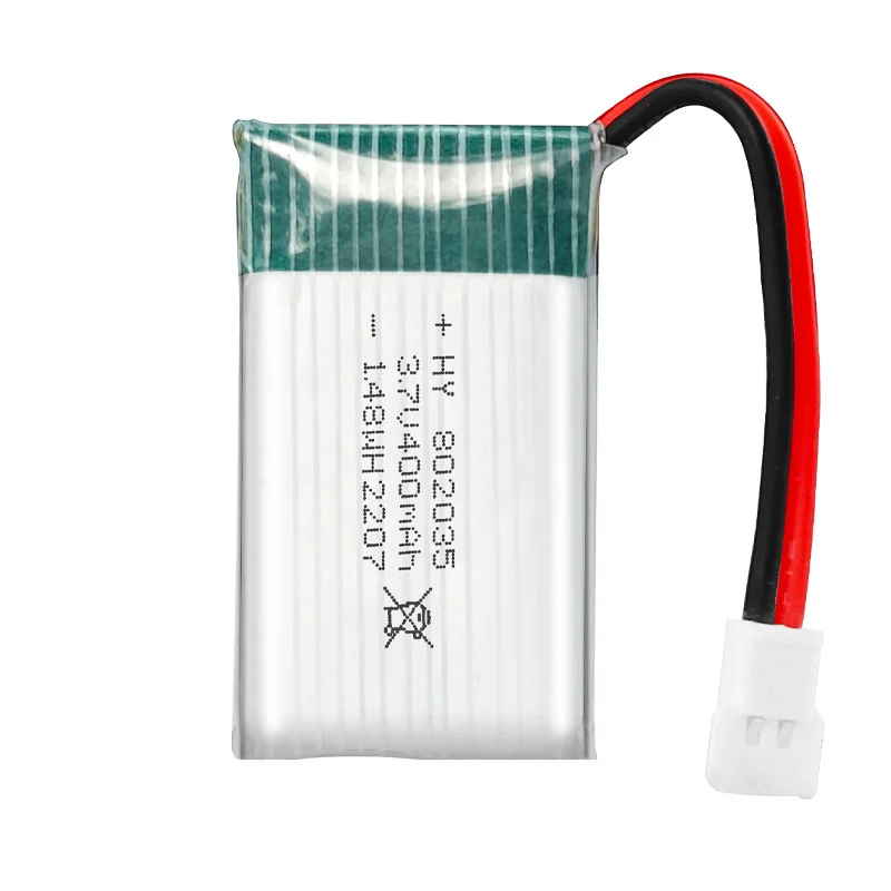 802035 702035-400mah Rechargeable Uav High Rate Lithium Battery 3.7v 410mah Li Polymer Battery for Drone Uav