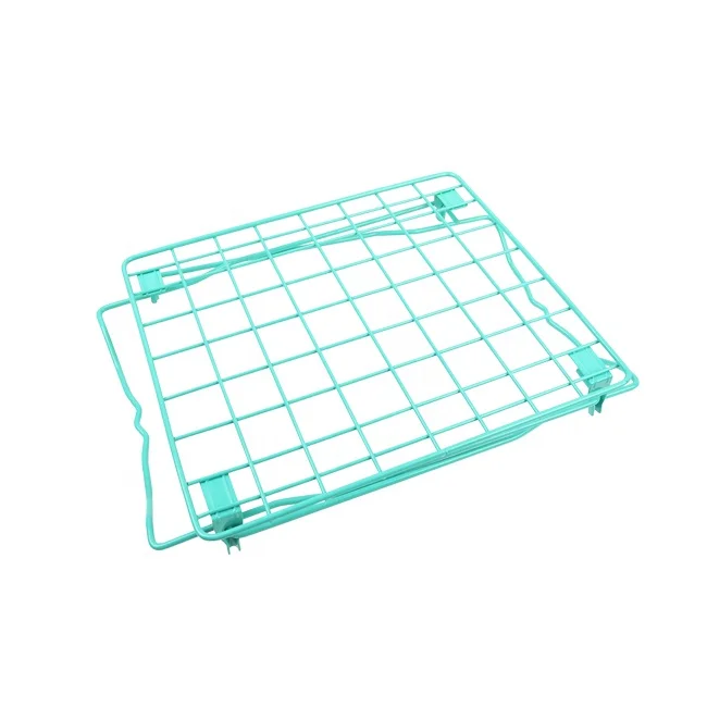 
High quality desktop freestanding folding metal shelf 