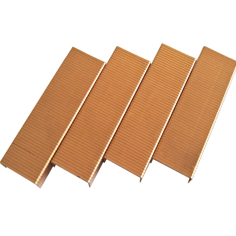 2432 U-Type Copper-Coated Sealing Staple Carton Closing Staples for Machine Steel Common Nail