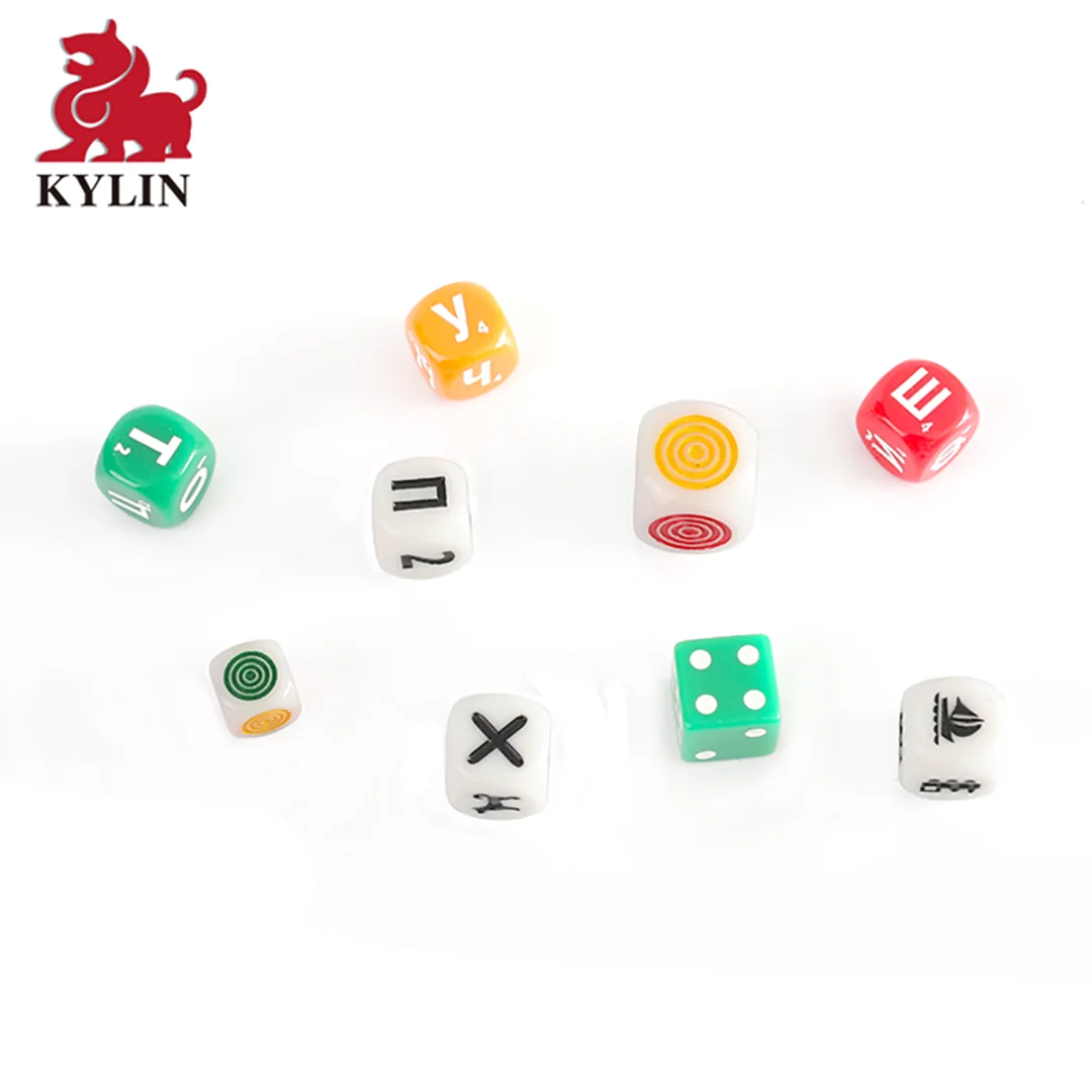 Custom wooden Yard Dice Set - Includes Six 3.5-Inch Dice and Bag