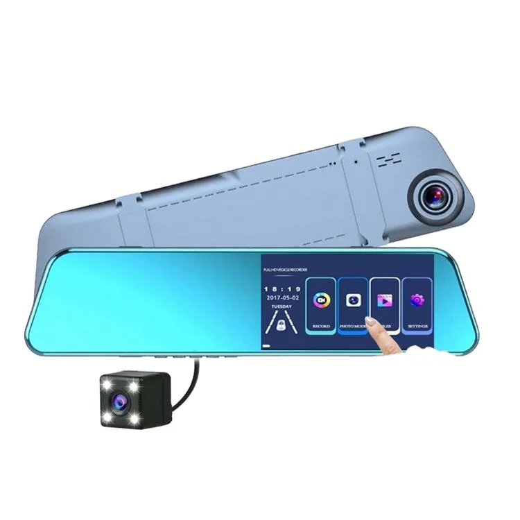 Full HD 1080P Touch Screen Car Blackbox DVR Driving Video Recorder Rear View Mirror Tube Dash Camera