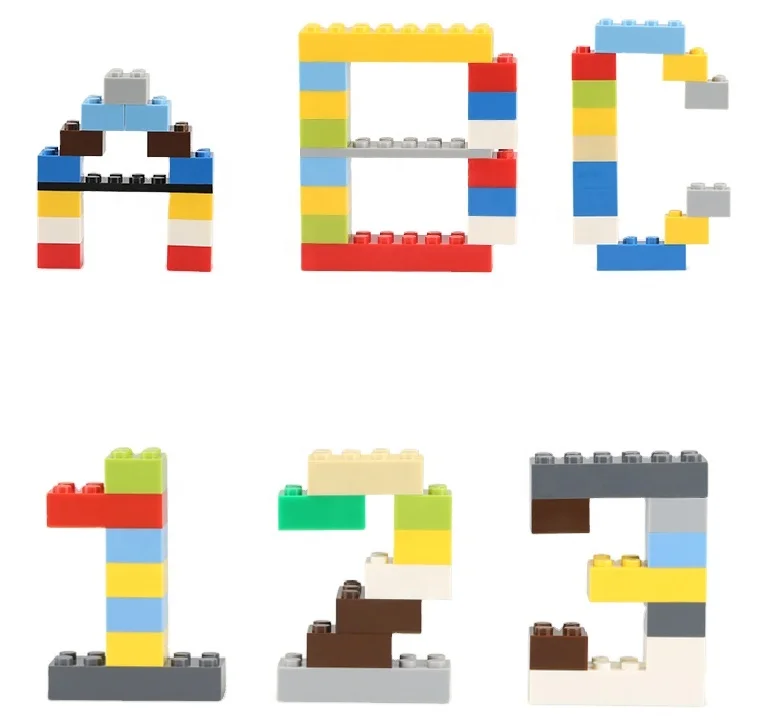animal toy brick diy education for