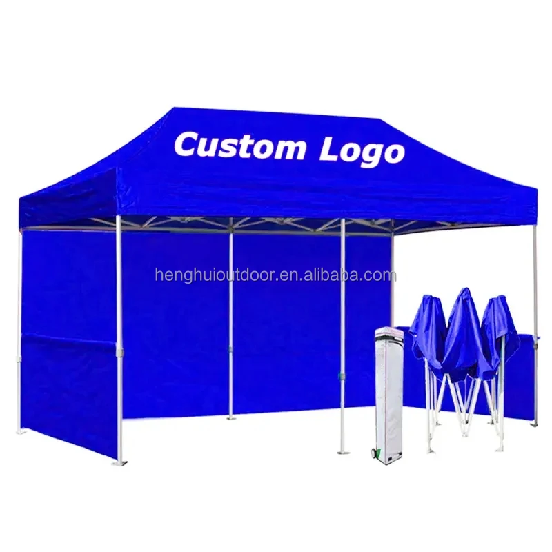 Custom logo Printing Promotion Aluminum Steel Frame Folding 10x10 Display Event Tents 10x15ft Pop Up Canopy Tents
