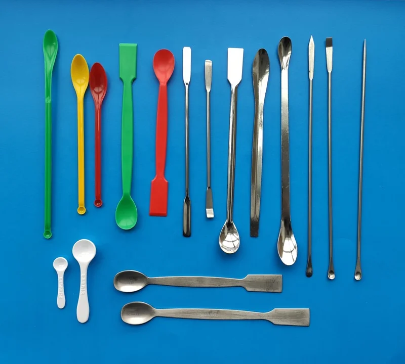 Lab use 3*1 Stainless Steel microscale spoon micro spoon with spatula