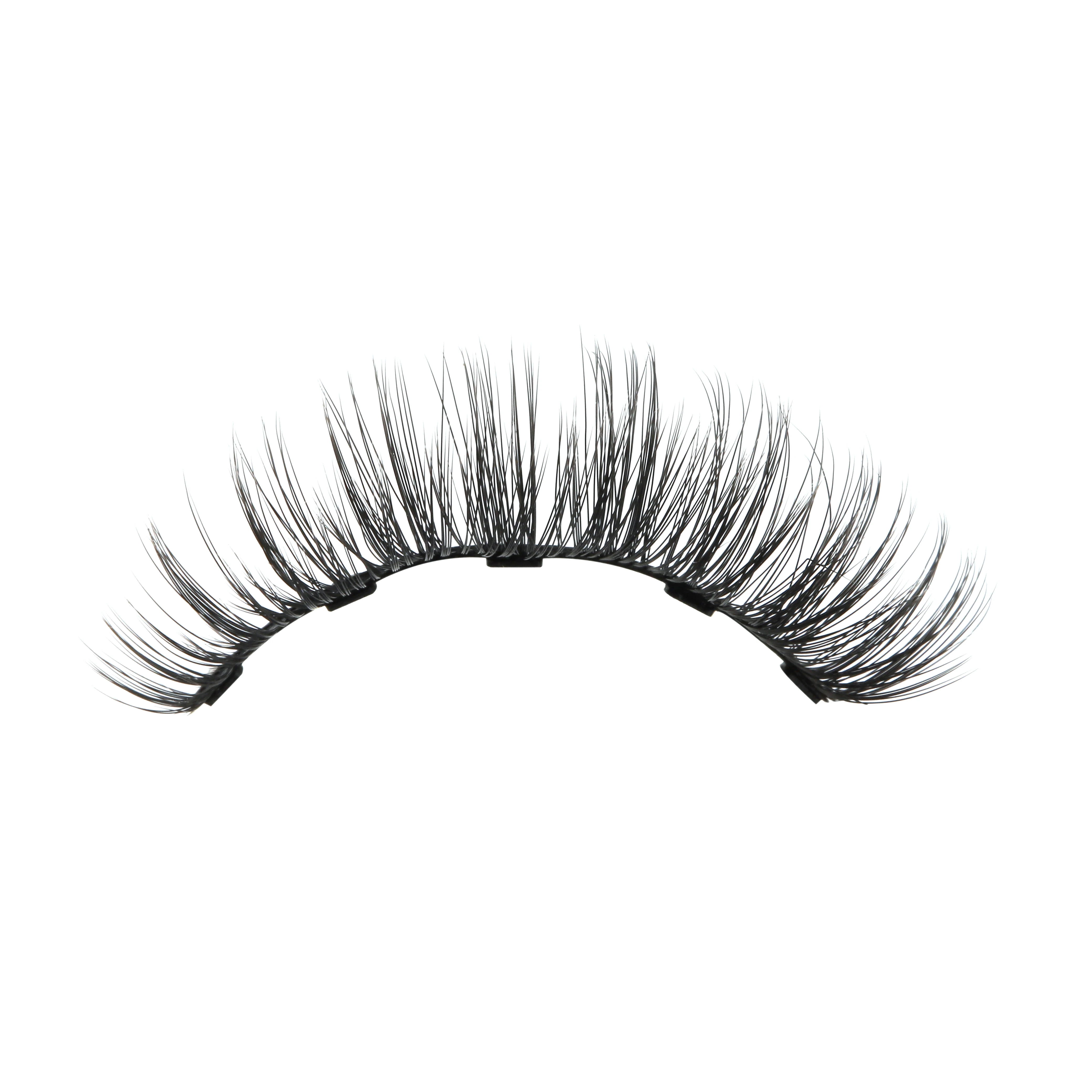 New wholesale magnetic lashes wholesale no glue natural  full strip  false magnetic eyelashes