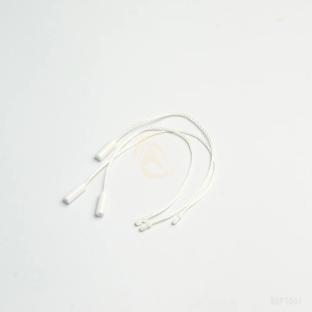 Garment accessories 1000pcs a bag clothes and shoes white black cylinder lock seal string hang tag