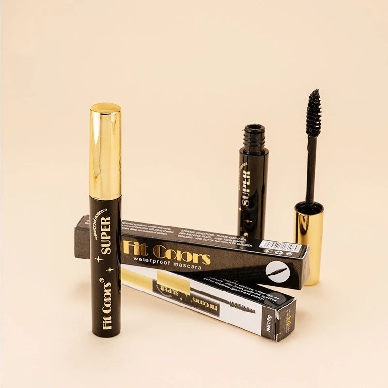 Wholesale Daily make up long lasting custom Private Label Mascara Black Waterproof 4D colorful red green eyelash Mascara