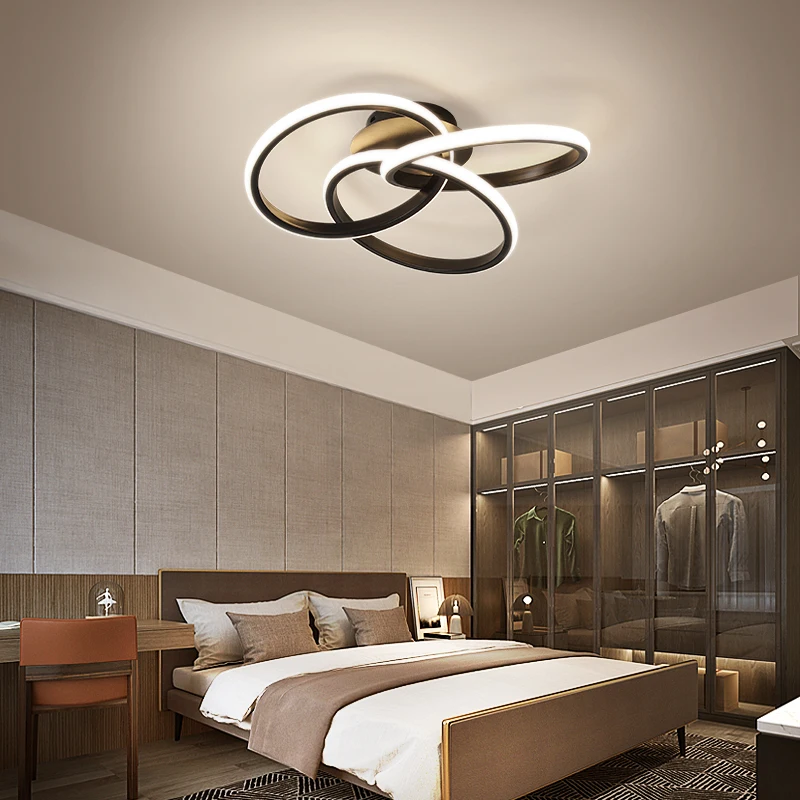 Manufacturer Wholesale Dimmable Modern  Flower Shape LED Ceiling lamp Aluminum Metal Living Room Ceiling light