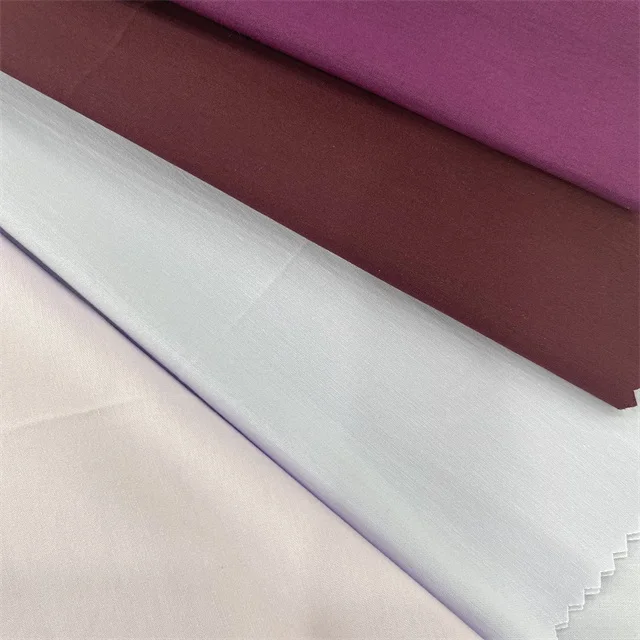 
Wholesale 60% cotton 37%nylon 3%spdx reactive solid poplin sand wash shirts woven fabric 