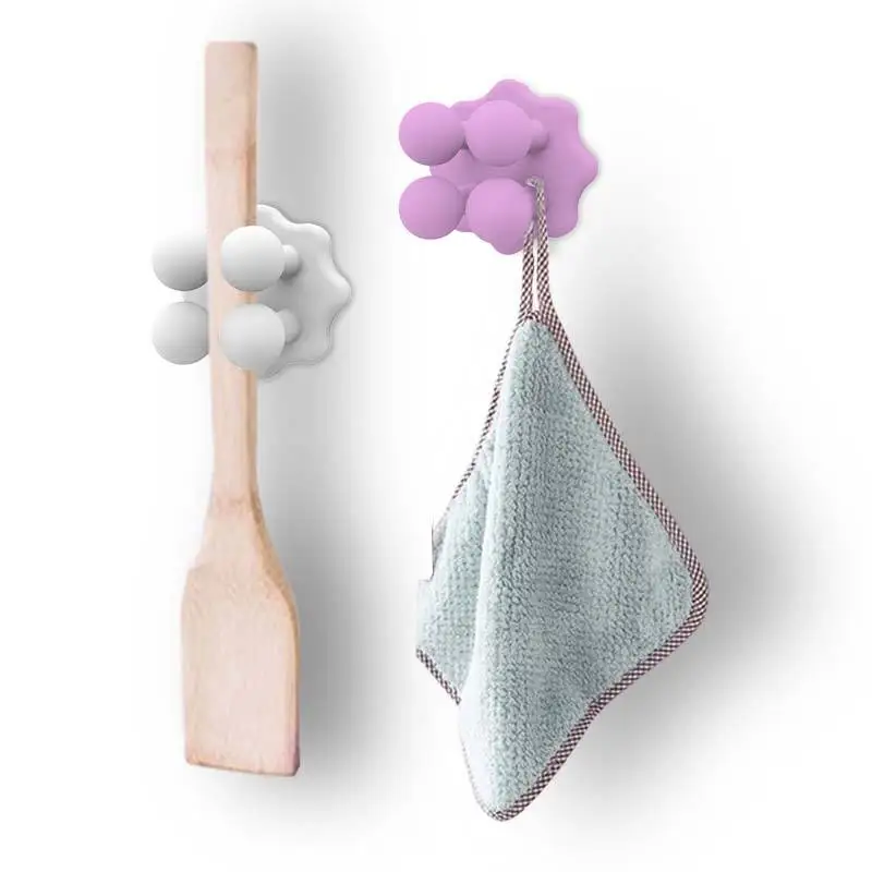 Customize Wall Storage Silicone Adhesive Office Hook Wall Kitchen Paste Hook Bathroom Hook Holder