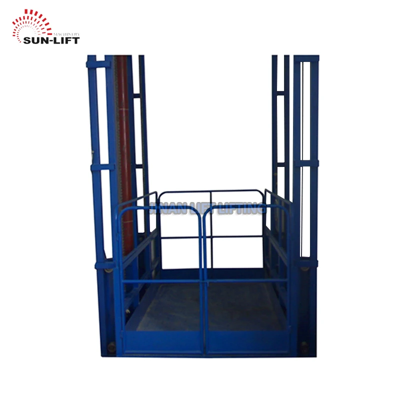 Wall Mounted Warehouse Cargo Chain Elevator Lift Platform Hydraulic Industrial Goods Lift With CE