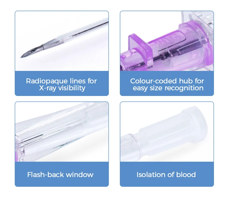 14G High-Quality Durable and Reliable Animal IV Cannula with Injection Port
