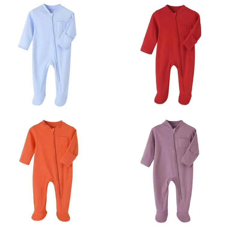 Newbron Cotton Baby Boy Romper Clothing Sets Sleeper Clothes Custom Organic Bamboo Baby Onesie Infant Bodysuit Unisex Leg Wrap