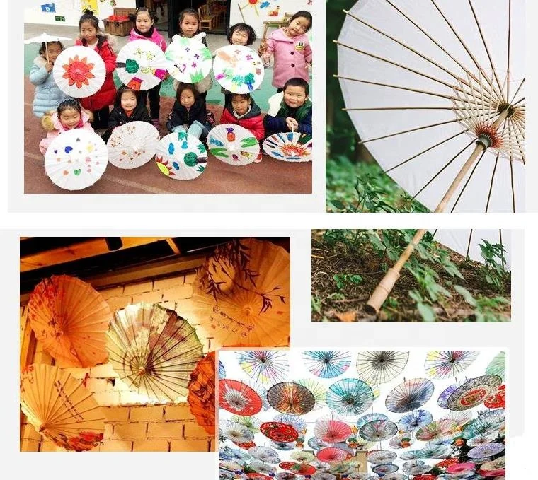 umbrella white paper parasol umbrella wedding Ceiling decoration paper umbrella