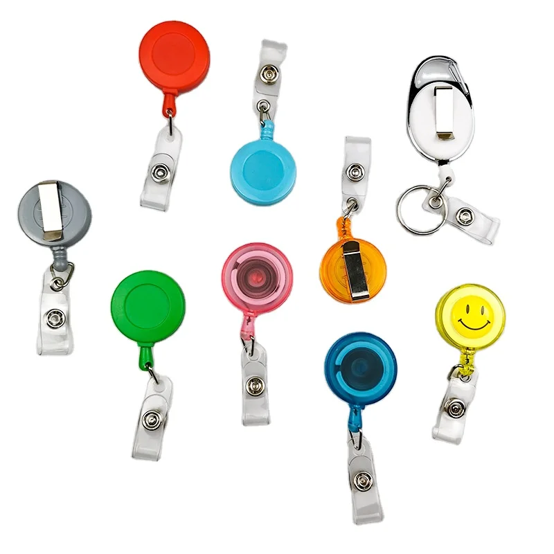 Designer Heavy Duty Rotating Magnetic Yoyo Id Card Badge Holder Retractable Badge Reel With Waterproof Vaccination Card Holders