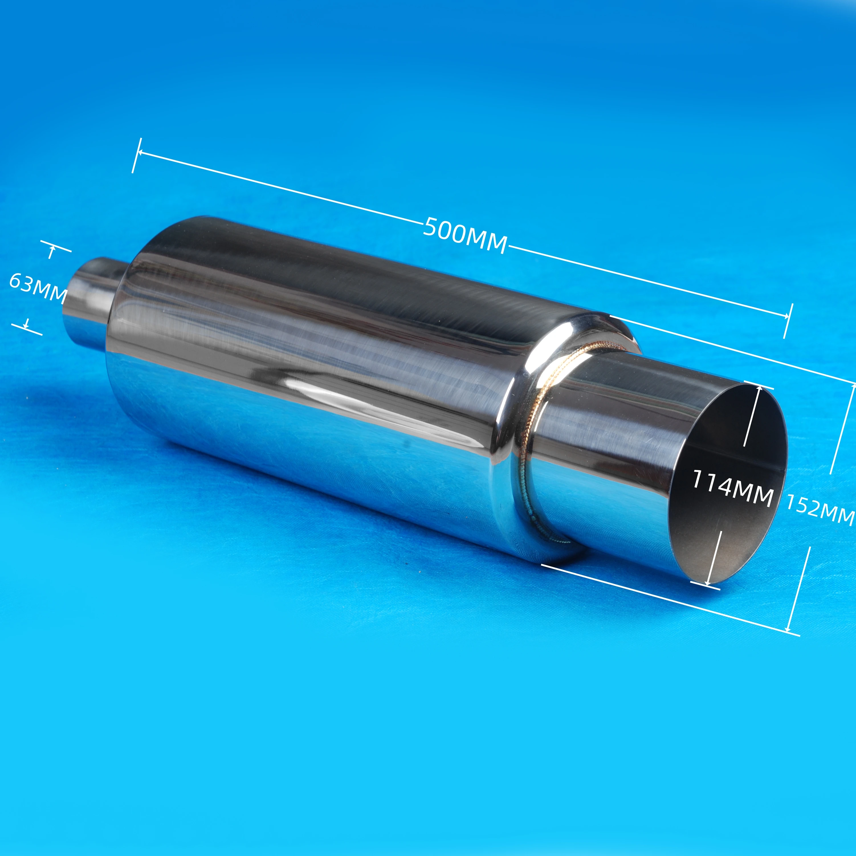 car exhaust  tail section modified 6 inches muffler Exhaust pipe for car Exhaust pipe modification