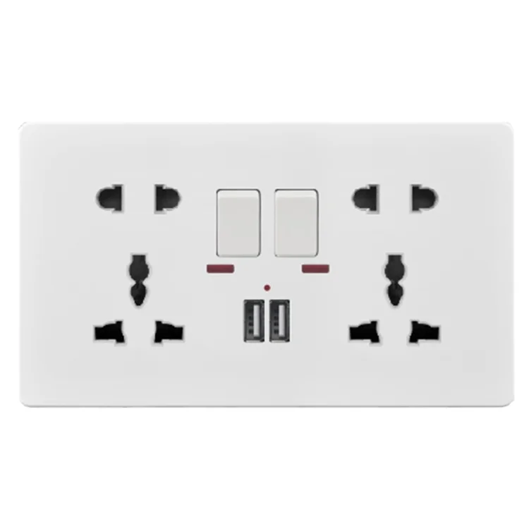 Универсальная 5-контактная настенная розетка usb 240 В для отеля Зарядка 5 в