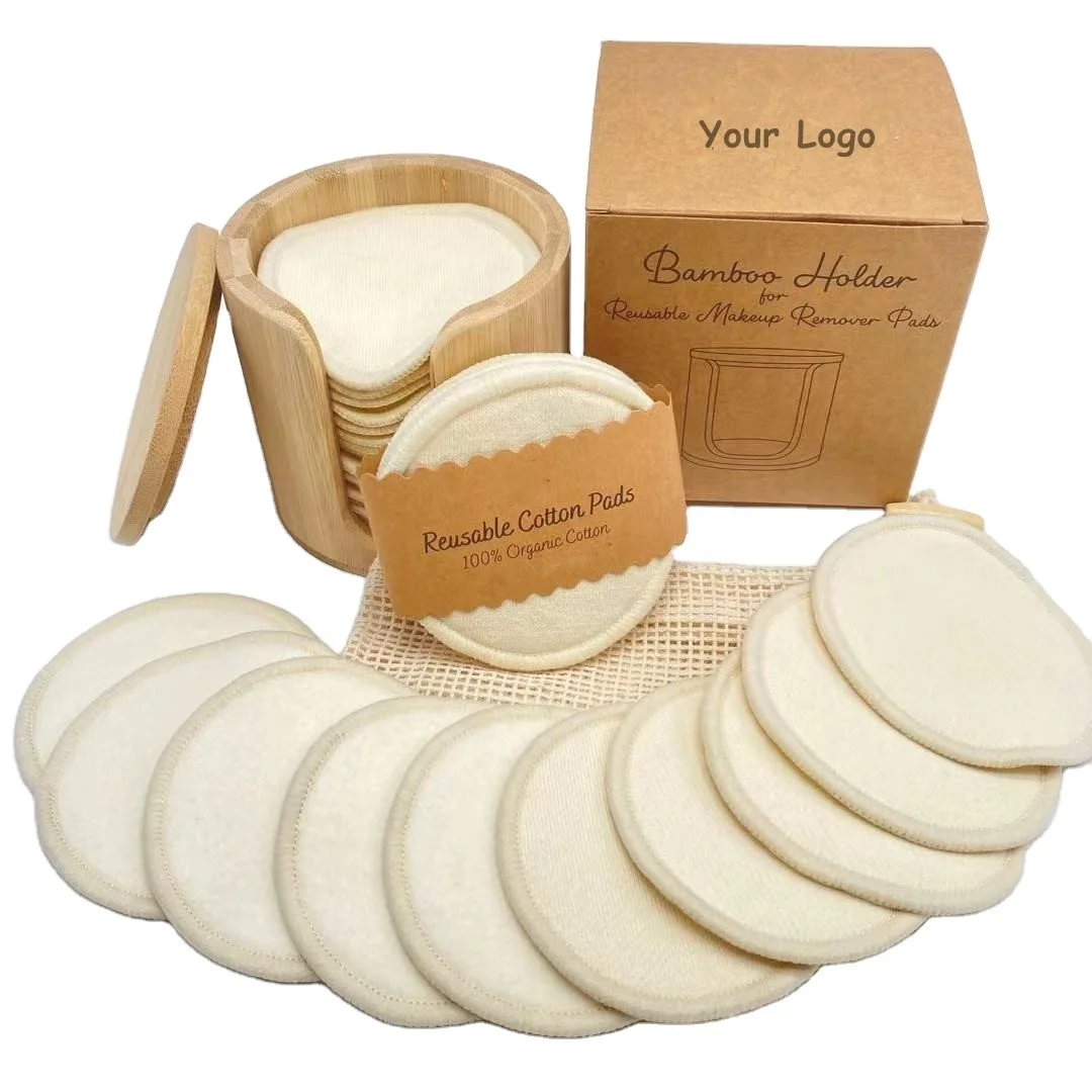 Органические многоразовые из конопляной ткани с хлопком салфетки для снятия макияжа отшелушивающий лица белье ватные диски очистительные