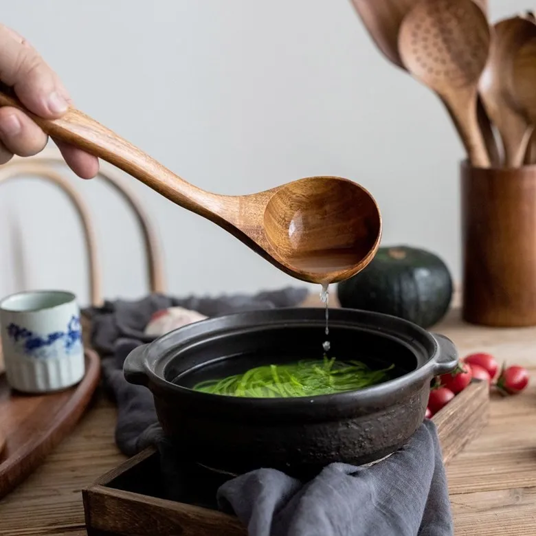Wholesale Acacia Wooden Cooking Utensils Sets,home Kitchen Accessories,productos De Cocina
