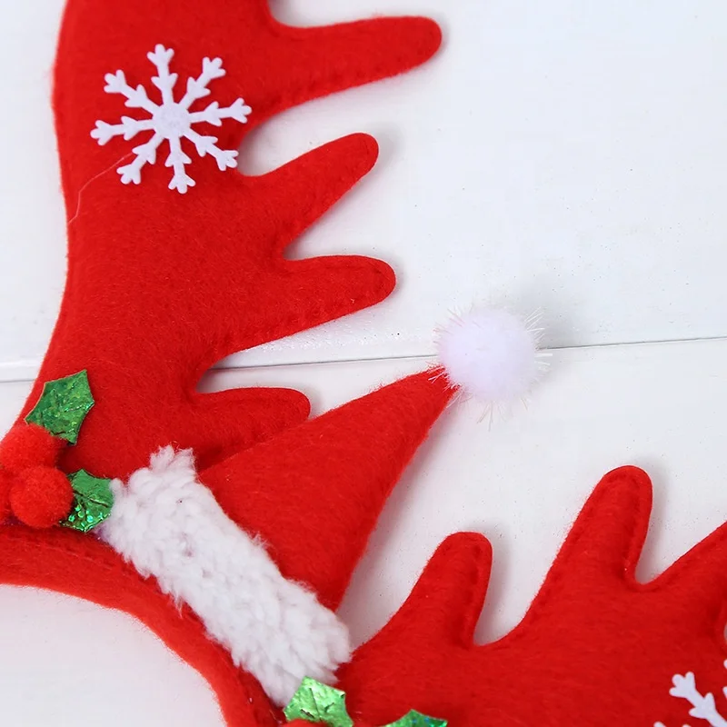 Christmas Moose Antlers Explosions Headdress christmas reindeer antler headbands