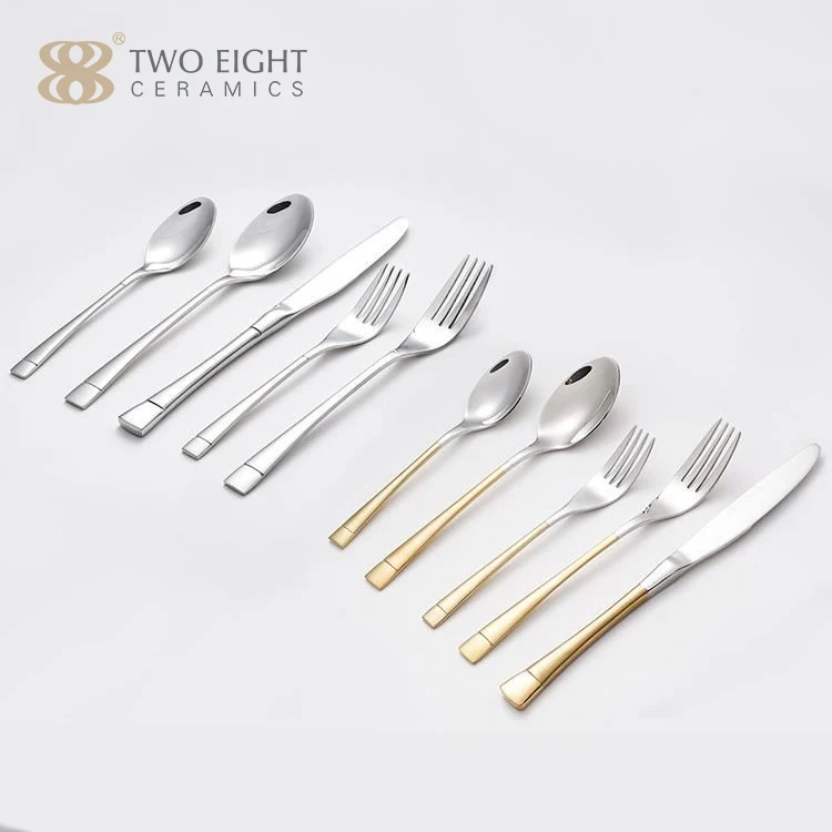 Cheap Price Silver dinnerware set Flatware Set Dinner Spoons Forks And Knife Stainless Steel Cutlery Set