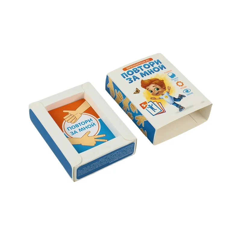Custom Board Game Drawer Box Paper Playing Cards for Kids 6+ Years Old for Card Games
