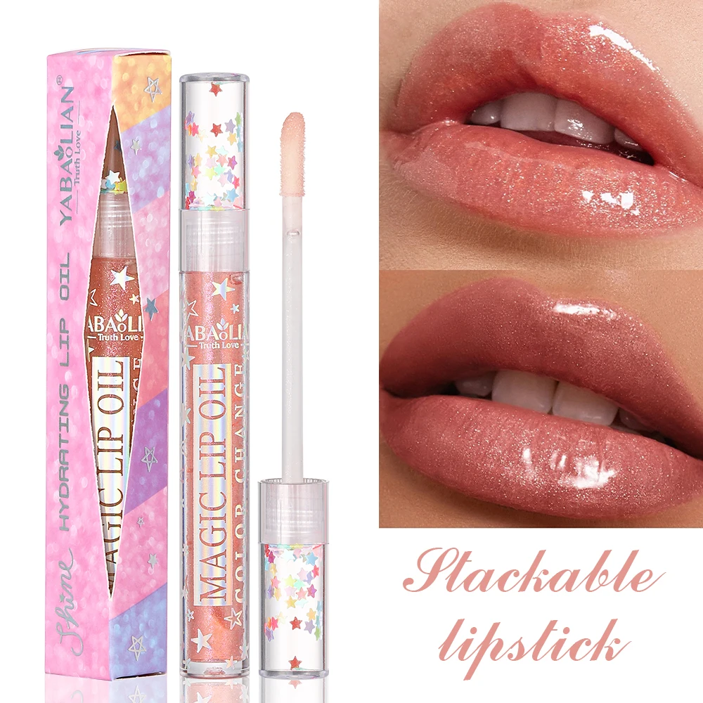 Custom lipglosses lip oil gloss moisturizing vegan lip plumper private label glossy plumping lip gloss