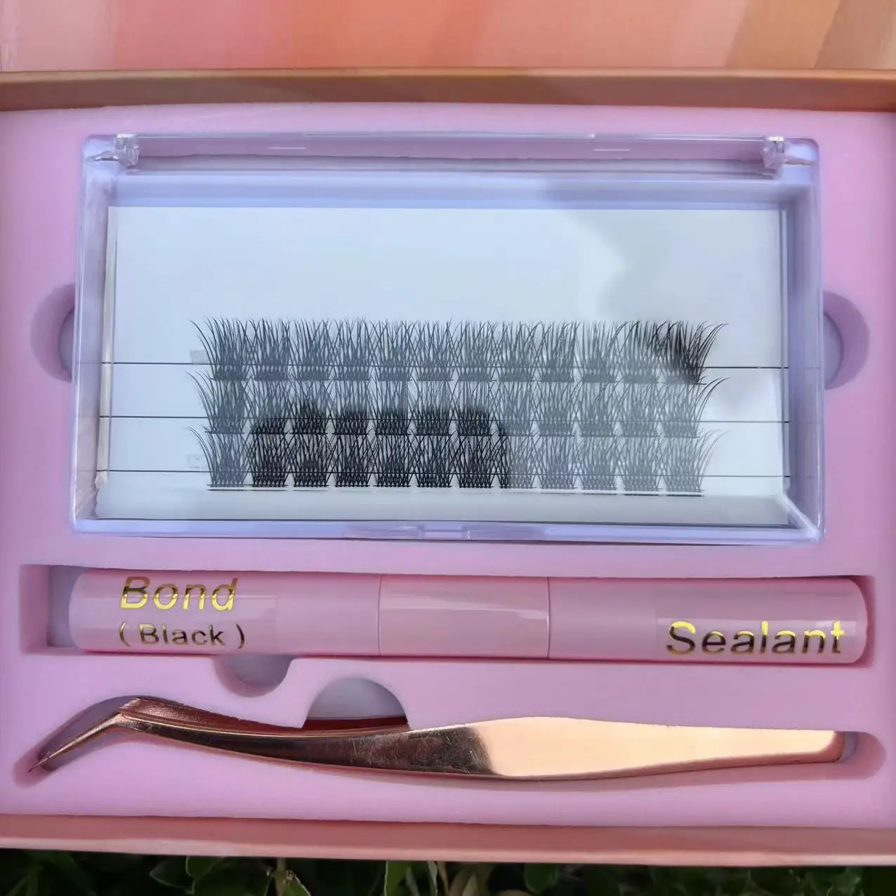 False eyelashes clusters lash extension diy kit pre cut segmented lashes