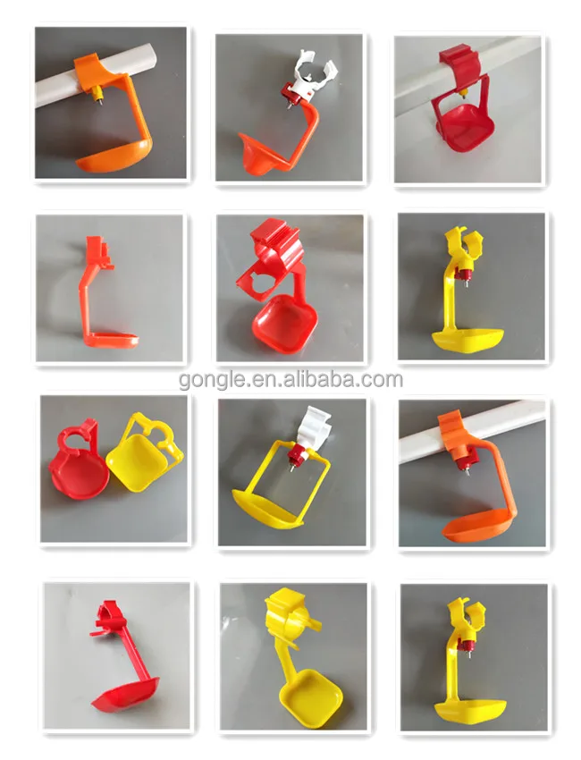 Poultry Lubing Nipple Cup Drinker Water Drinking Nipples for Farm Feeding Equipment