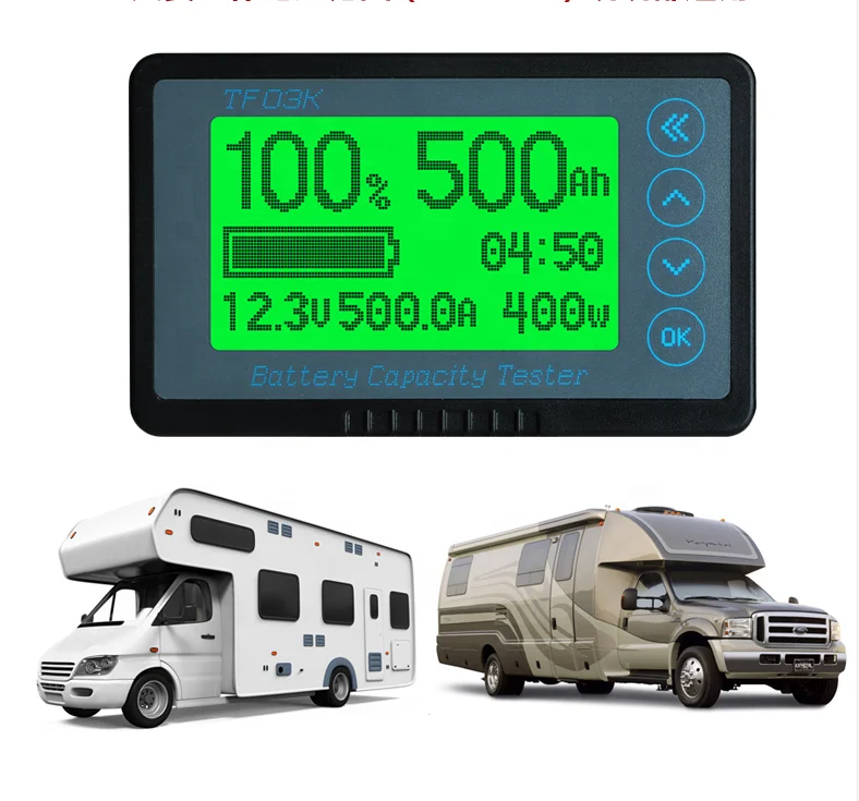 Hight Precision LiFePo/lead acid battery tester battery level indicator battery indicator monitor BW-TF03K 100V100A