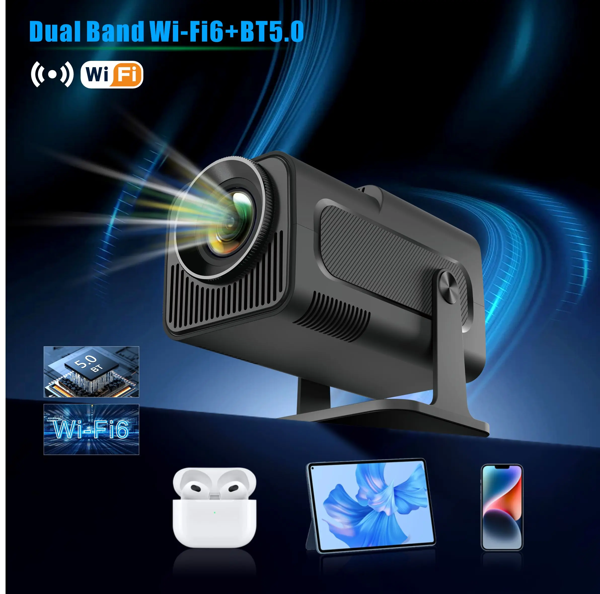 Best Portable HD LED Mini Projector G320 YG300 Model 2024 New Android Wholesale Video Beamer Support 1080P USB Smartphone