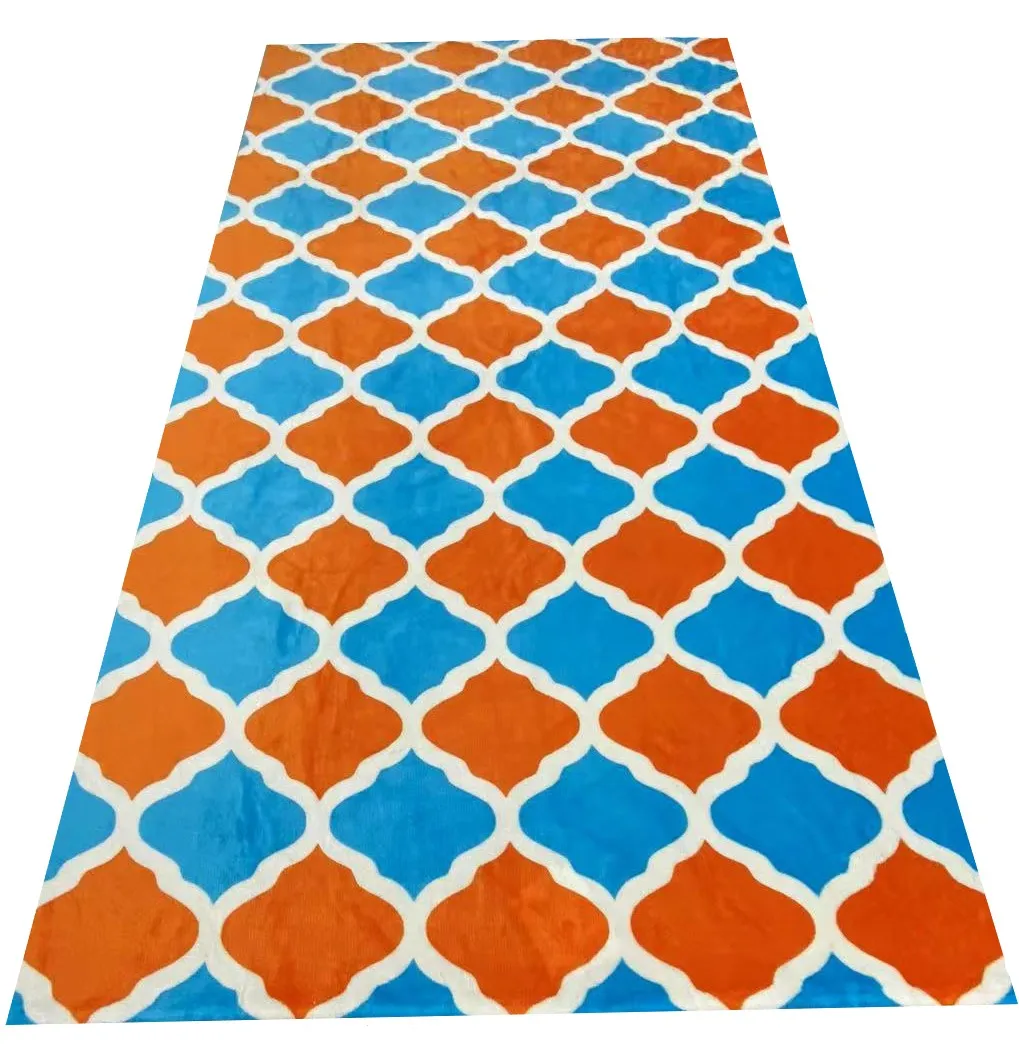 Printing Flannel Fabric Sublimation Printed Knit Flannel Coral Fleece Fabric For Sheet Knitted Printed Blanket