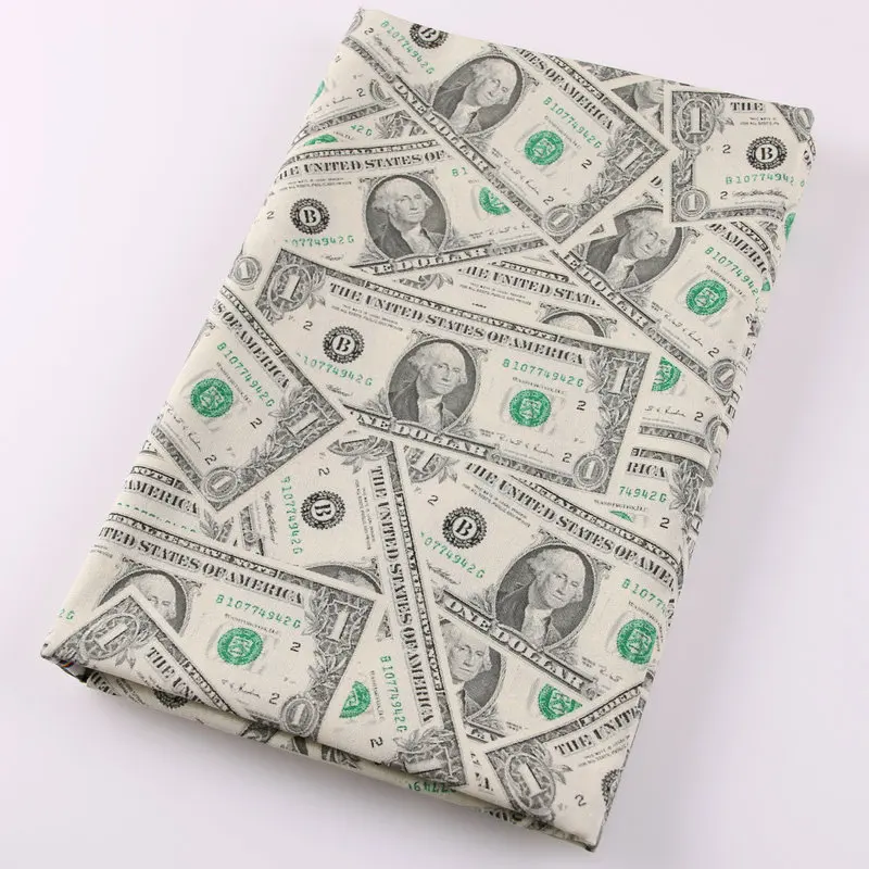 Dollar pattern Custom Cartoon Digital Printing Textile fabric Poplin No Moq Manufacturer Heart Cotton Fabric