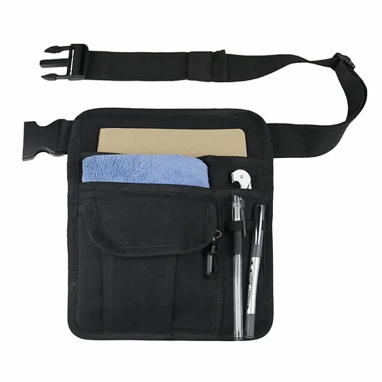 High quality adjustable belt waiter waist canvas apron bag for restaurant server