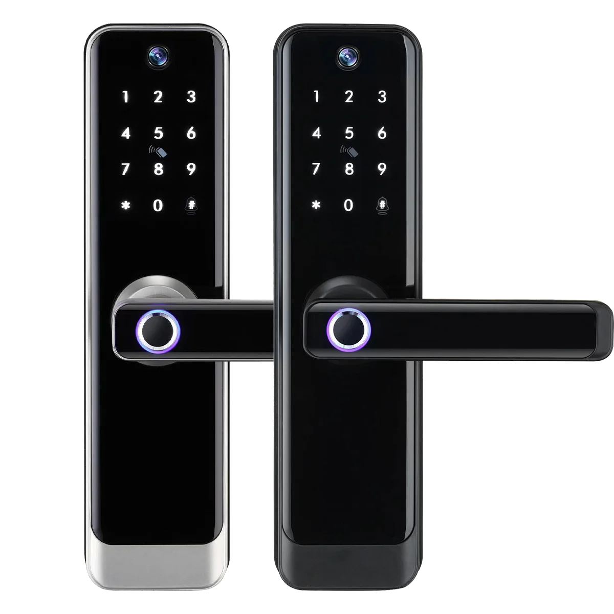Smart lock video call voice with camera intercom door lock tuya app wifi fingerprint digital electronic intelligent locks